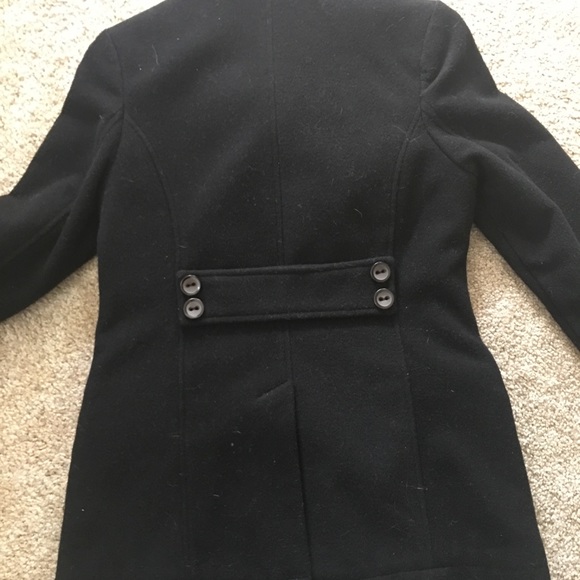 Old Navy Black Pea Coat - Picture 2 of 5